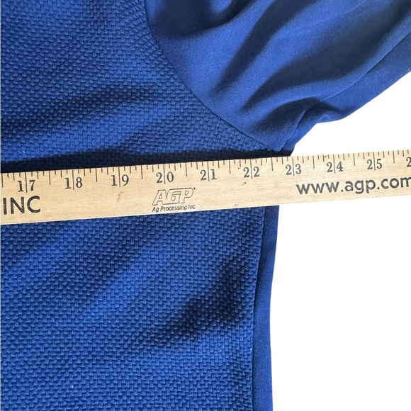 Bugatchi Men’s Blue Quarter Zip Pullover Long Sleeve Cotton Sweater Top XL C180 - Picture 6 of 7